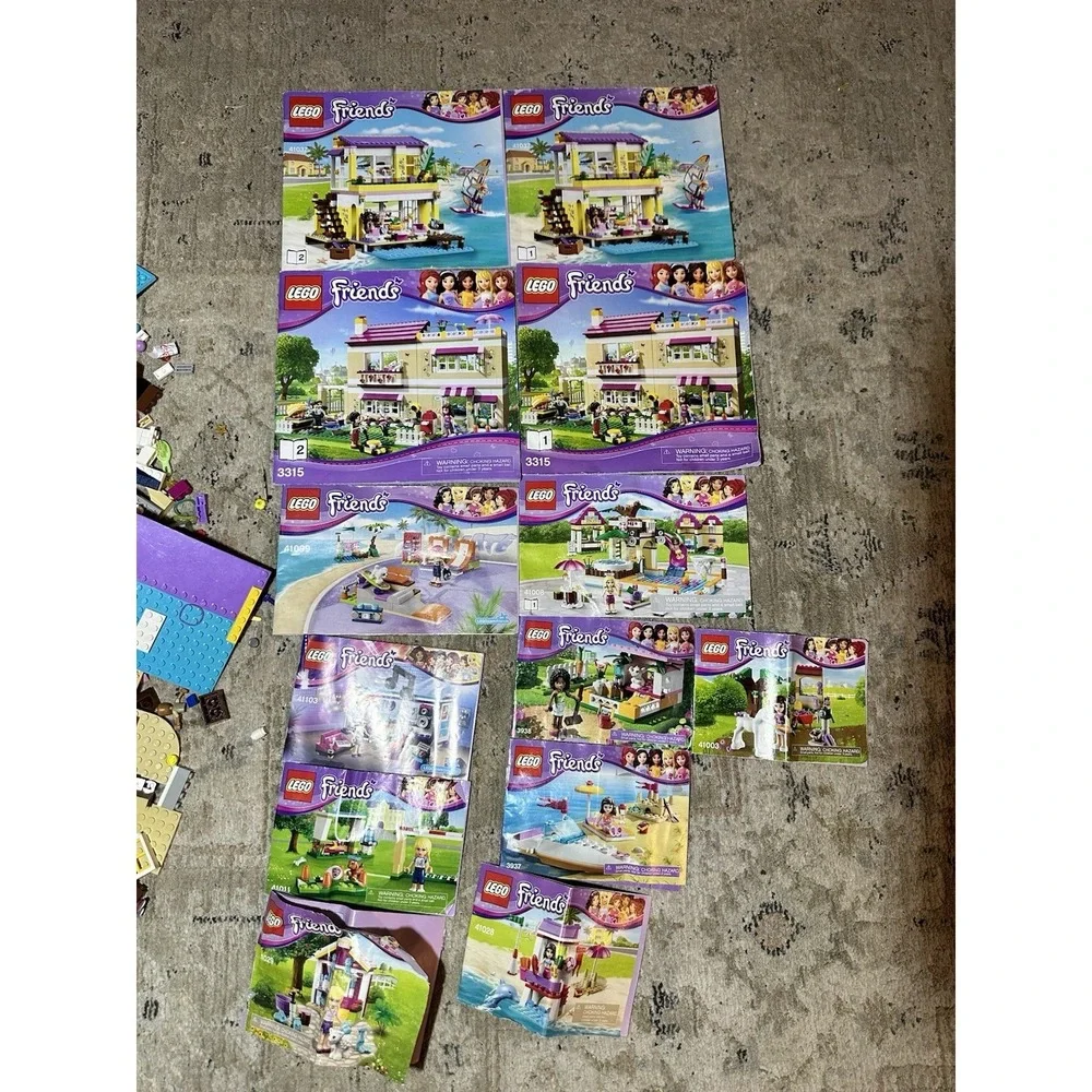 LEGO Friends Bulk Lot 9.5 Lbs Mixed Sets Parts Pieces Manuals Accessories - Picture 2 of 5
